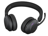 Jabra Evolve2 65 MS Stereo Headset – USB-A Bluetooth On-Ear with Charging Stand, Black