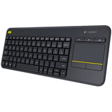 LOGITECH K400 Plus Wireless Touch Keyboard - Black (US Layout)
