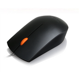 Lenovo 300 Wired USB Optical Mouse - Black