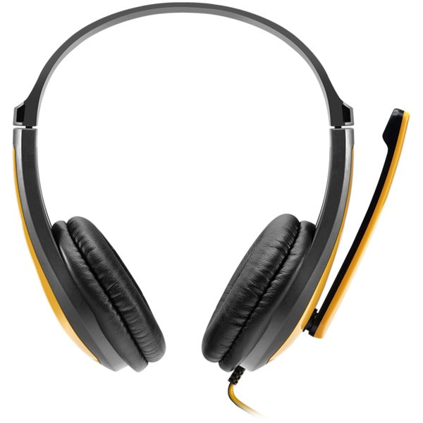 CANYON HSC-1 PC Headset with Microphone, 2m Cable - Black/Yellow