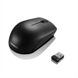 Lenovo 300 Compact Wireless Optical Mouse - 2.4 GHz USB - Black