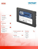 PATRIOT P210 1TB SATA III 2.5" Internal SSD