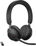Jabra Evolve2 65 UC Stereo Headset - On-Ear Bluetooth Wireless USB-A - Black