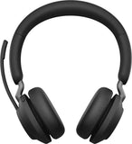 Jabra Evolve2 65 UC Stereo Headset - On-Ear Bluetooth Wireless USB-A - Black