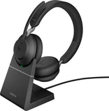 Jabra Evolve2 65 UC Stereo Headset with Link380a Bluetooth Adapter - Black