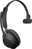 Jabra Evolve2 65 MS Mono Headset - USB-A Bluetooth On-Ear Headset for Microsoft Teams - Black
