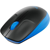 Logitech M190 Full-Size Wireless Mouse - Blue