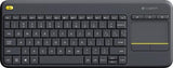 LOGITECH K400 Plus Wireless Touch Keyboard - Black (US Layout)
