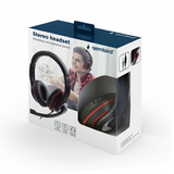 Gembird MHS-03-BKRD On-Ear Stereo Headset with Built-in Microphone - 3.5mm