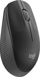 Logitech M190 Full-Size Wireless USB Mouse - Charcoal