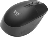 Logitech M190 Full-Size Wireless USB Mouse - Charcoal