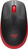Logitech M190 Full-Size Wireless Mouse - Red