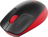 Logitech M190 Full-Size Wireless Mouse - Red