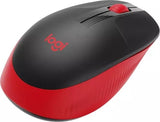 Logitech M190 Full-Size Wireless Mouse - Red