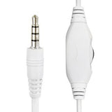 Gembird MHS-03 WTRD Stereo Headset - 3.5mm, White with Red Accent