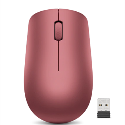 Lenovo 530 Wireless Mouse - 2.4 GHz USB Receiver - Cherry Red
