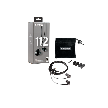 Shure SE112-GR Wired In-Ear Earphones - Grey