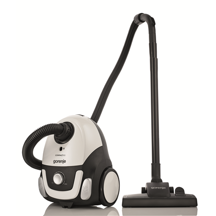 Gorenje VCEA11CXWII Bagged Vacuum Cleaner - 750W, 15m Operating Radius - White