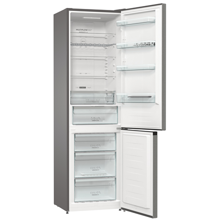 Gorenje NRK6202AXL4 No Frost Combi Refrigerator - 200cm, 235L, E Energy Class