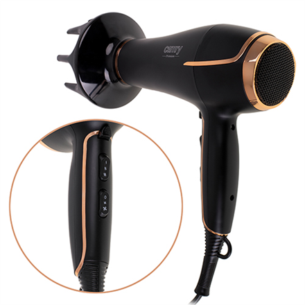 Camry CR 2255 Hair Dryer - 2200W with Diffuser - Black