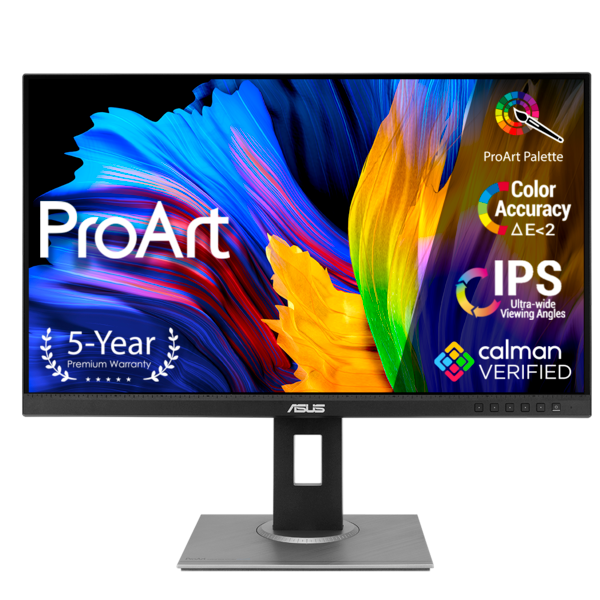 Asus ProArt PA278QV professional LED monitor with speakers and IPS technology - 27 inches - WQHD (2560x1440@75Hz, 16:9, 109ppi) - 100% sRGB, 100% R...