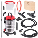 Camry CR 7045 Professional Industrial Wet/Dry Vacuum Cleaner - 3400W, 25L - Red/Silver