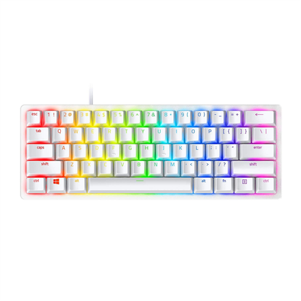 Razer Huntsman Mini 60% Optical Gaming Keyboard - Mercury White (Nordic Layout)