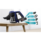 Bosch Unlimited BBS611MAT 2-in-1 Handstick Vacuum Cleaner, 18V, Moonlight Blue