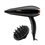 BABYLISS Turbo Shine D570DE Hair Dryer - 2200W, Ionic, Diffuser, Black