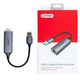 UNITEK USB-A 3.1 Gen 1 to RJ45 Gigabit Ethernet Adapter - U1309A