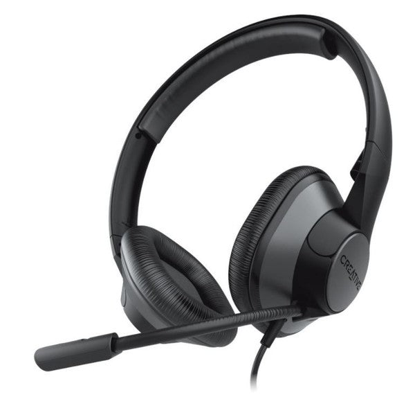 Creative HS-720 V2 USB Digital Audio On-ear Headset with Noise-cancelling Condenser Boom Mic, Inline Mic Mute / Calls / Volume Control and Mic-monitoring Feat...