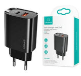 Usams T35 20W PD3 Dual Port USB-C & USB-A Fast Wall Charger