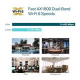 TP-LINK EAP610 AX1800 Indoor WiFi 6 Access Point - 802.11ax - 2.4 GHz/5 GHz - 1201 Mbit/s - N/A Mbit/s - Ethernet LAN (RJ-45) ports 1 - MU-MiMO Yes - PoE in - ...