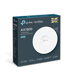 TP-LINK EAP610 AX1800 Indoor WiFi 6 Access Point - 802.11ax - 2.4 GHz/5 GHz - 1201 Mbit/s - N/A Mbit/s - Ethernet LAN (RJ-45) ports 1 - MU-MiMO Yes - PoE in - ...