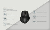 ASUS MW203 Multi-Device Wireless Silent Mouse - Blue