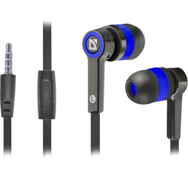 DEFENDER Headset for mobile devices Pulse 420 black + blue in-ear