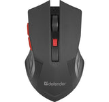 DEFENDER ACCURA MM-275 RF Wireless Optical Mouse - Black/Red
