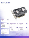 Graphics Radeon RX 550 4GB GDDR5 Graphics Card
