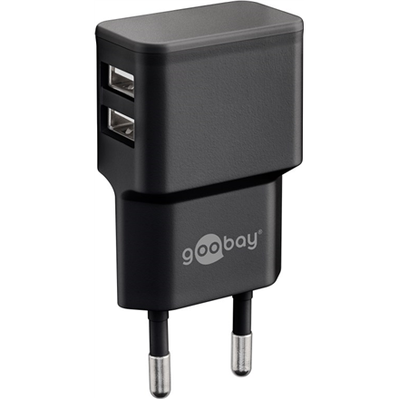Goobay Dual USB Wall Charger - 2.4A (Model: 44951)
