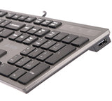 A4Tech KV-300H Wired USB Keyboard - Black (US Layout)