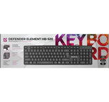 DEFENDER HB-520 Wired Keyboard - Full-Size USB