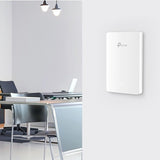TP-LINK - AX1800 Wall-Plate Dual-Band Wi-Fi 6 Access Point - EAP615-Wall - 802.11ax - 10/100/1000 Mbit/s - Ethernet LAN (RJ-45) ports 4 - MU-MiMO Yes - PoE out