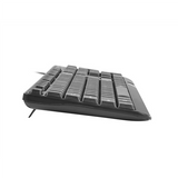 Natec TROUT SLIM USB Keyboard, US Layout, Black