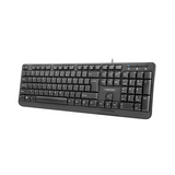 Natec TROUT SLIM USB Keyboard, US Layout, Black