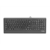 Natec Barracuda Slim USB Multimedia Keyboard - US Layout, Black