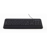 Gembird KB-UML-03 Wired Multimedia Keyboard - US Layout, Black