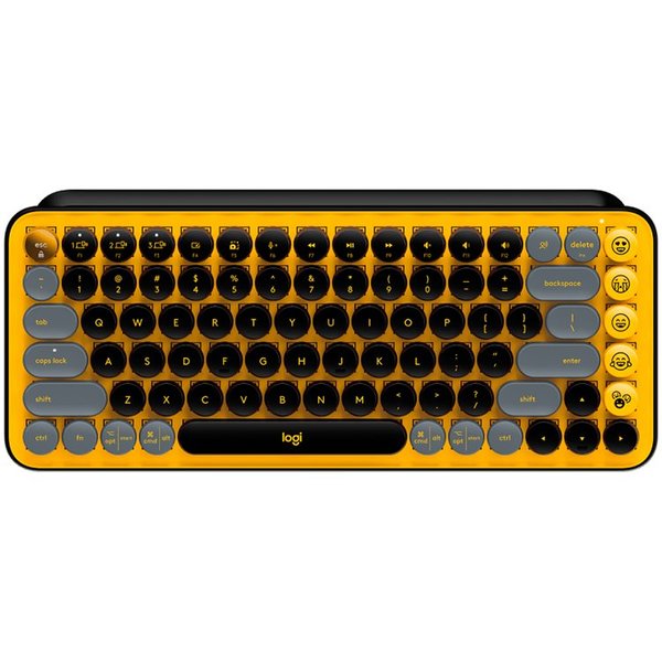 LOGITECH POP Keys Bluetooth Mechanical Keyboard - Blast Yellow (RUS Layout)