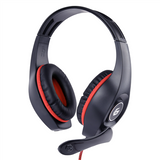 Gembird GHS-05-R Wired Over-Ear Gaming Headset with Volume Control