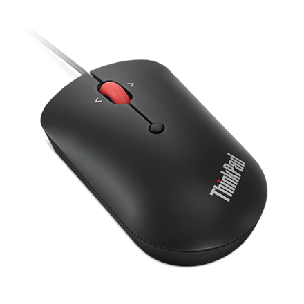 Lenovo ThinkPad USB-C Wired Compact Mouse - Raven Black