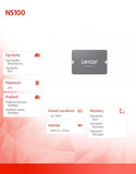 Lexar - SSD - NS100 - 2000 GB - SSD form factor 2.5 - Solid-state drive interface SATA III - Read speed 550 MB/s